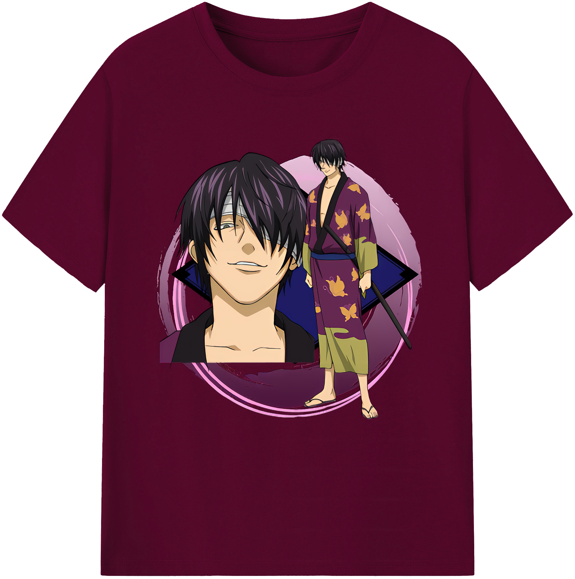 （画像用） ぎんたま 坂田銀時（さかたぎんとき） 神楽 志村新八（しむら しんぱち） GINTAMA Sakata Gintoki Kagura Shimura Shinpachi レディースカジュアルプリントTシャツ（綿100％）